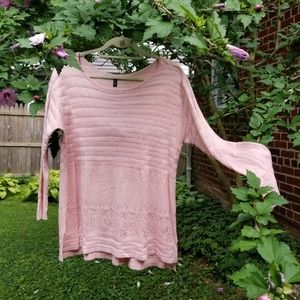 White House Black Market pink long-sleeve sweater